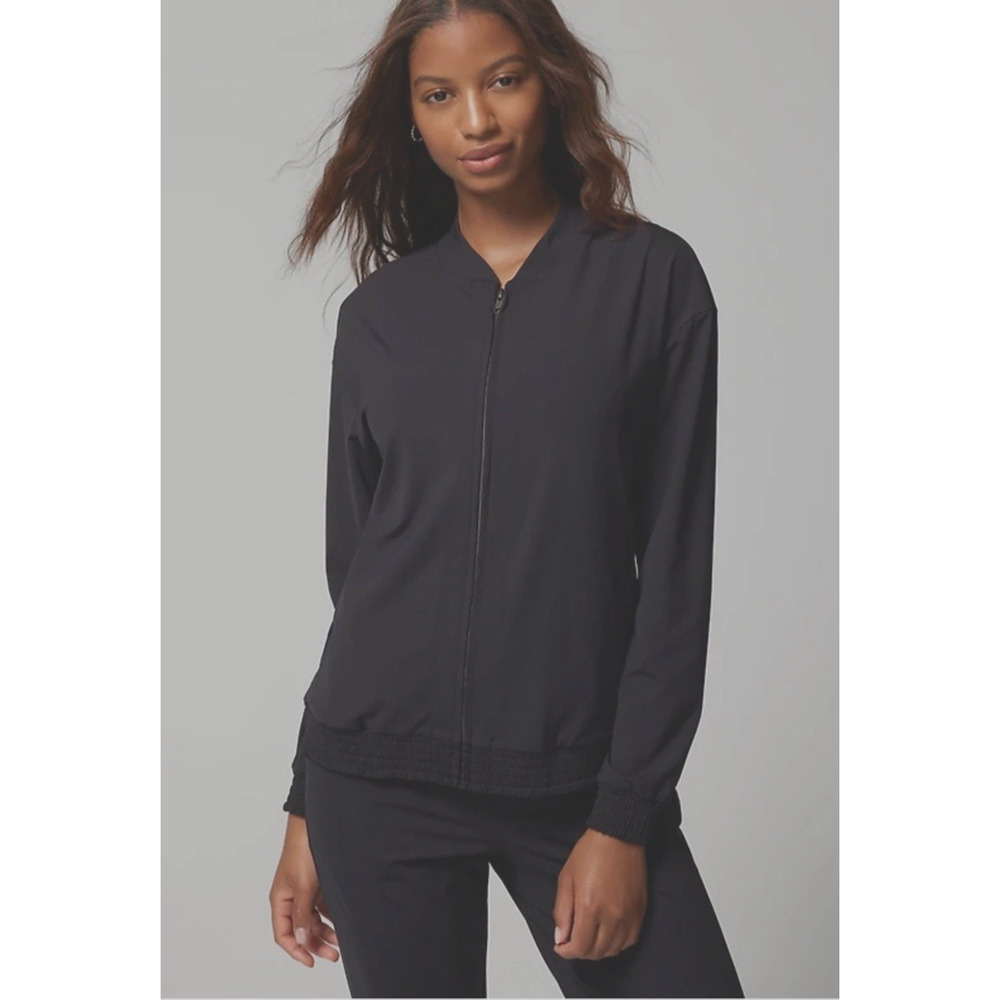 Soma Bomber Jacket Womens XL Black Casual Travel Sporty Basic Lightweight Coat